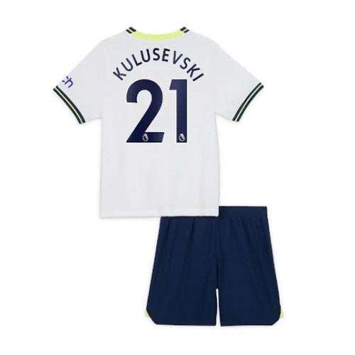 Dres Tottenham Hotspur Dejan Kulusevski #21 Domaci za djecu 2022-23 Kratak Rukav (+ kratke hlače)